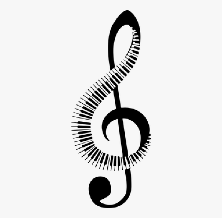 Piano Keyboard Clipart Black And White, Transparent Clipart