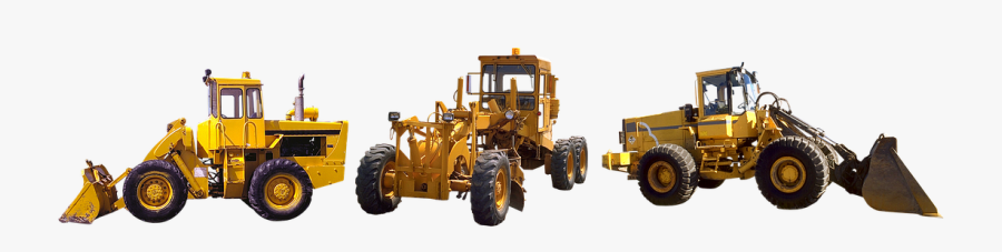 Tractor, Grader, Road Works - Roadworks Machinery, Transparent Clipart