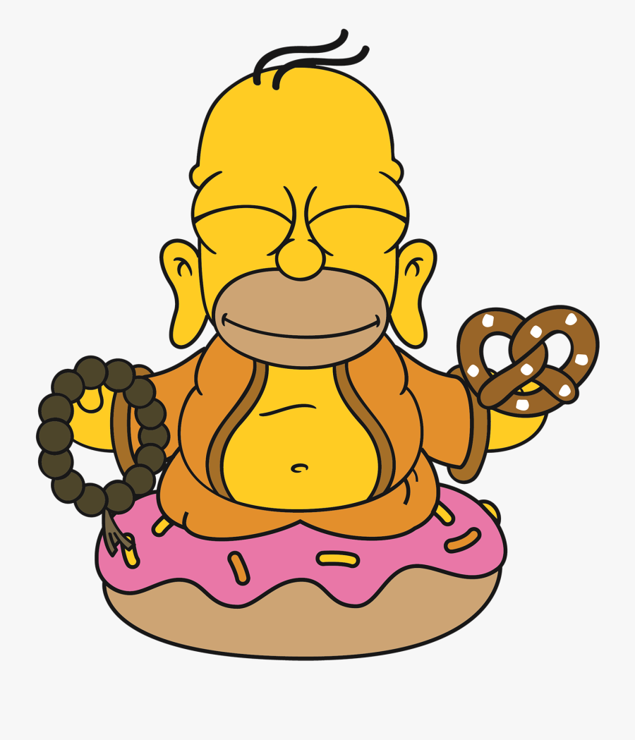Kidrobot Homer Buddha - Simpsons Mr Burns, Transparent Clipart