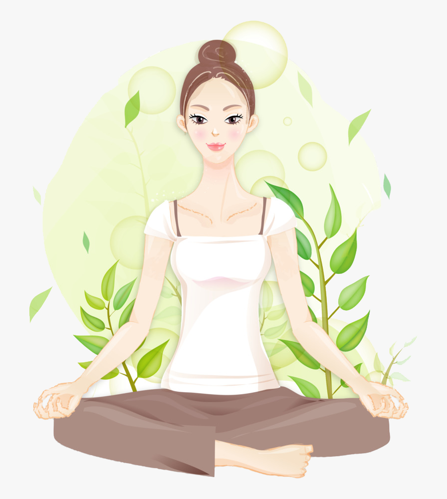Yoga Illustration Png, Transparent Clipart