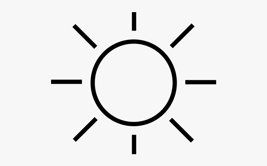 Black And White Sun Clipart - Sun Cartoon Black And White, Transparent Clipart