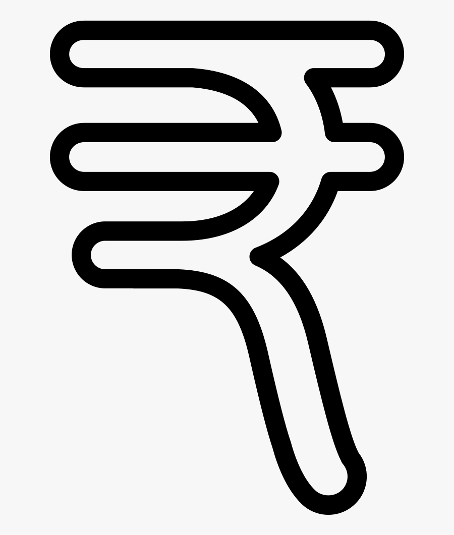 Rupee Symbol White Png - Nepal Currency Symbol, Transparent Clipart