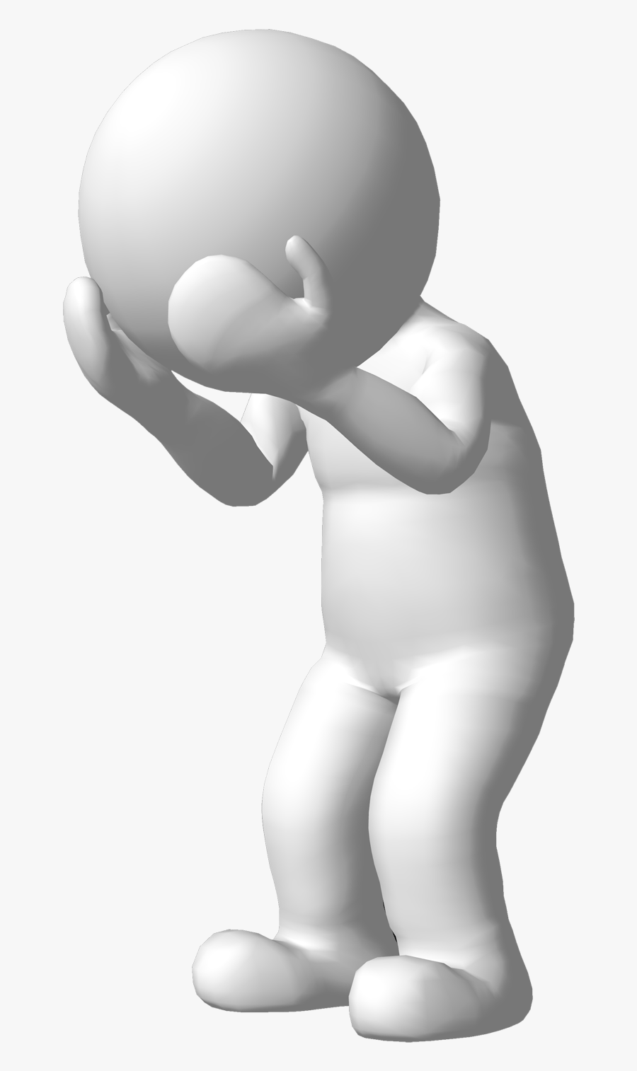 Stress Crying Lead Sweet Home 3d - 3d Man Crying, Transparent Clipart