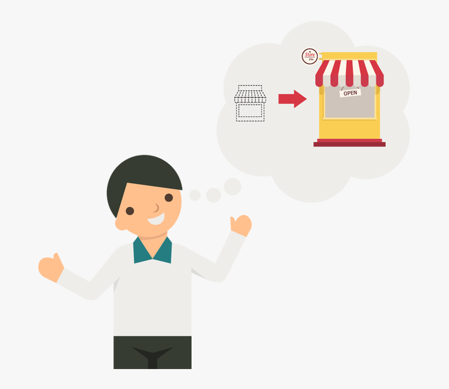 1dsp 20160107 Business - Man In Store Png, Transparent Clipart