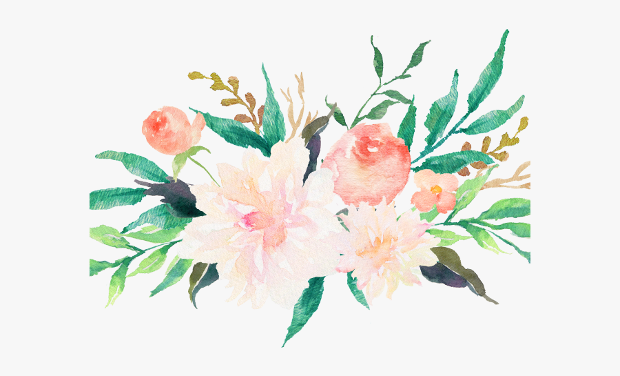 Water Paint Flower Png, Transparent Clipart