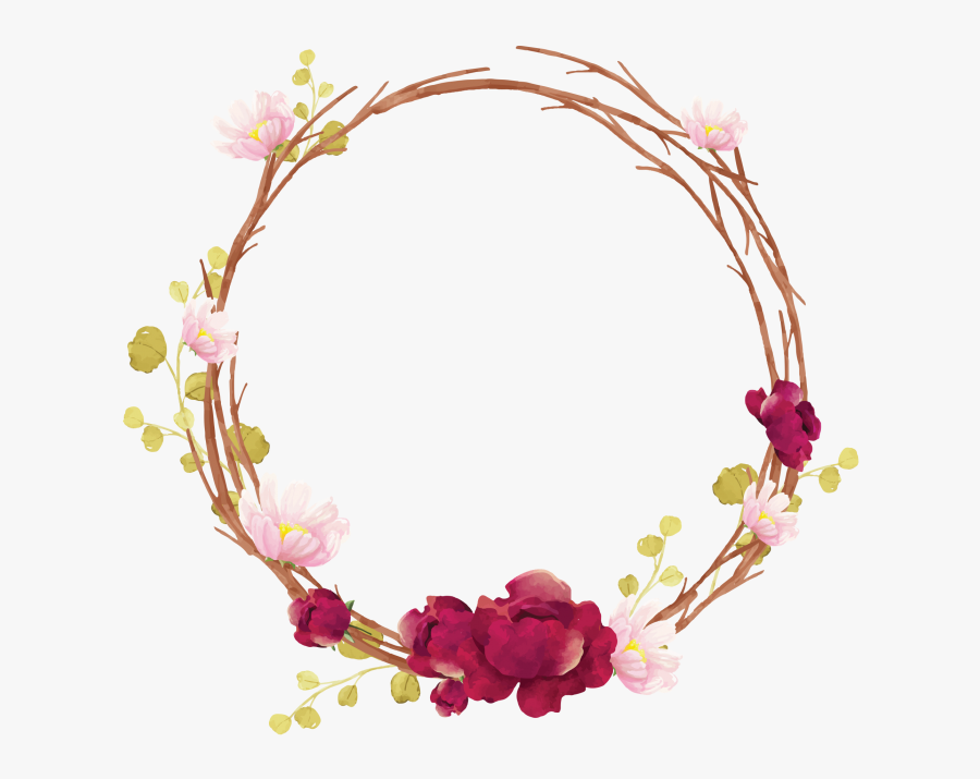 Transparent Flower Border Design, Transparent Clipart