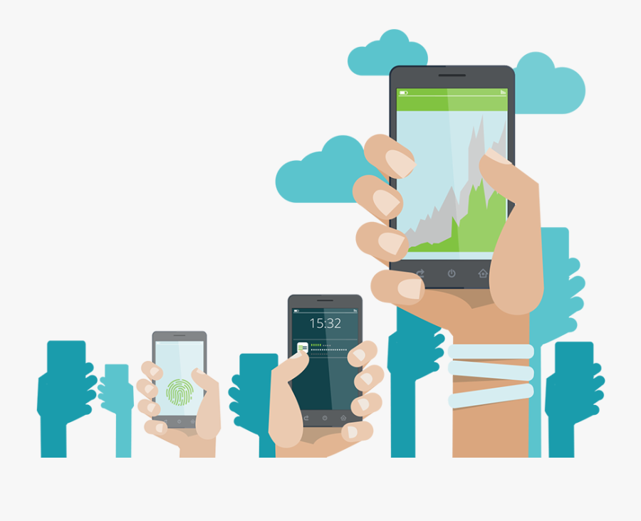 Services Equatex Hands Holding - Employee Mobile Clipart, Transparent Clipart
