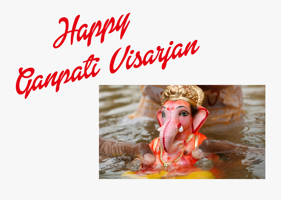Ganpati Visarjan Png - Happy Ganesh Chaturthi Stickers, Transparent Clipart
