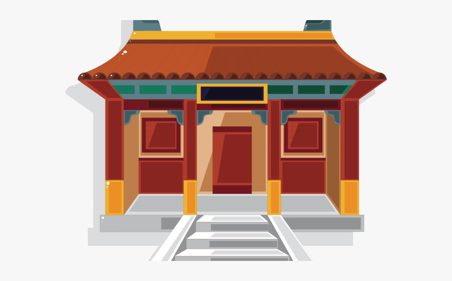 Ancient Chinese House Clipart, Transparent Clipart