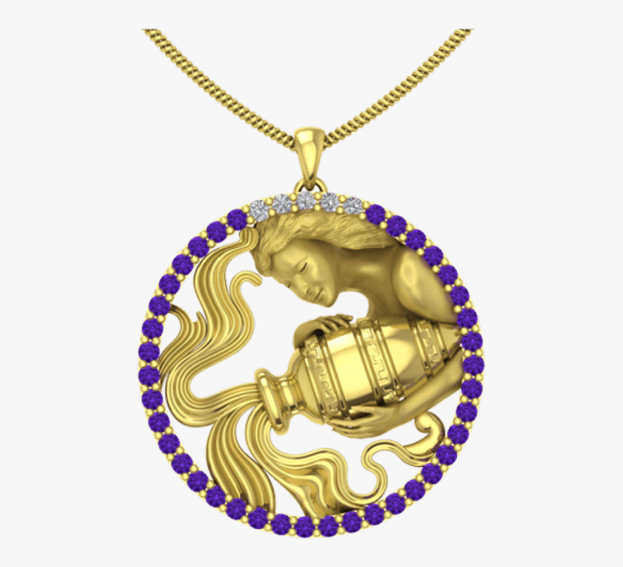 Aquarius Zodiac Pendant - Easy Bead Rosary Necklace, Transparent Clipart