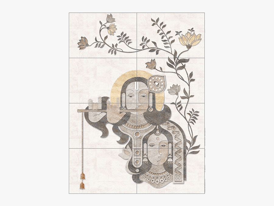 Radhe Krishna Poster 8 Pcs - Radha Krishna, Transparent Clipart