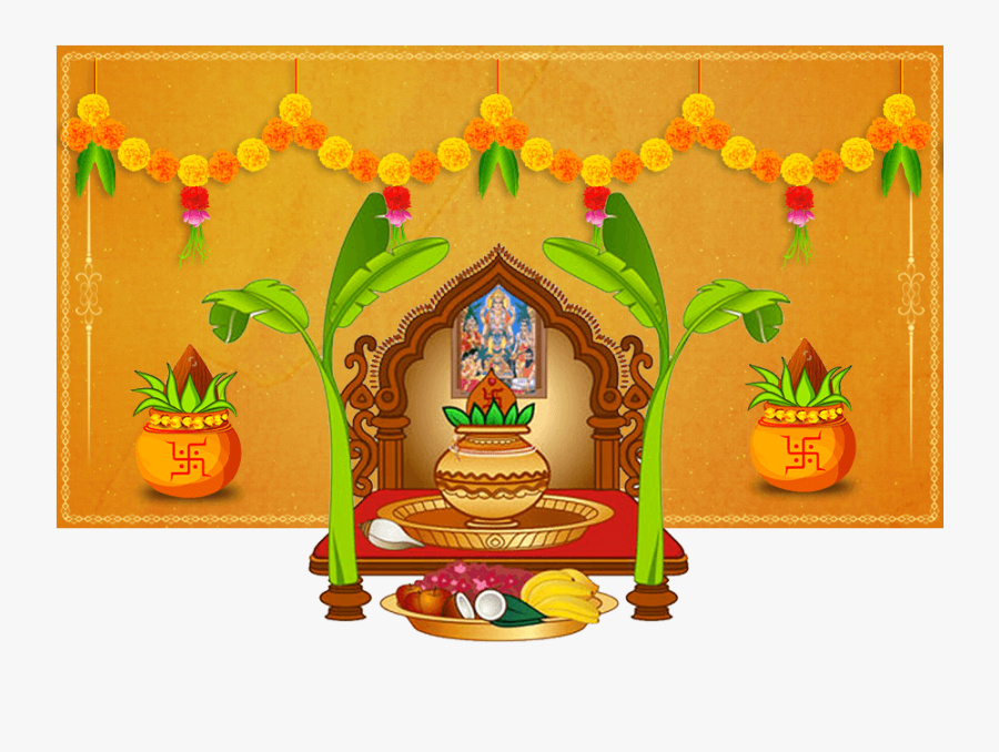 Transparent Annaprashan Clipart - Satyanarayan Pooja Invitation Background, Transparent Clipart
