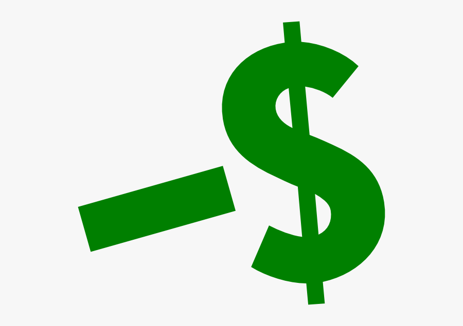 Clip Art At Clker - Minus Dollar Sign, Transparent Clipart