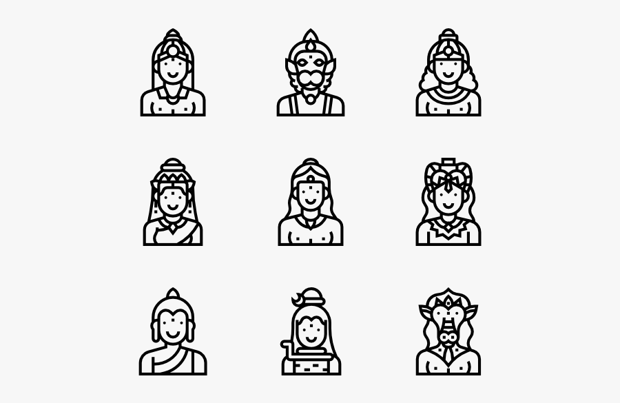 Religious Vector Hindu God - Illustration, Transparent Clipart