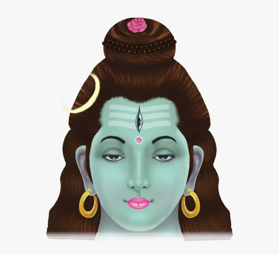 Drawing Lord Shiva Face, Transparent Clipart