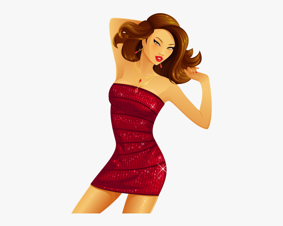 Fashion Girl Png Image Png Image Free Download Searchpng - Vector Mujer Bailando Png, Transparent Clipart