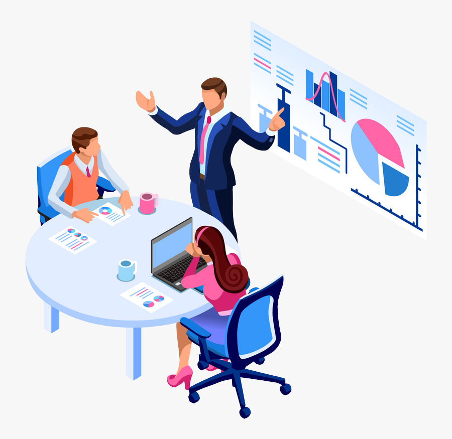 Presasset - Isometric Banner, Transparent Clipart