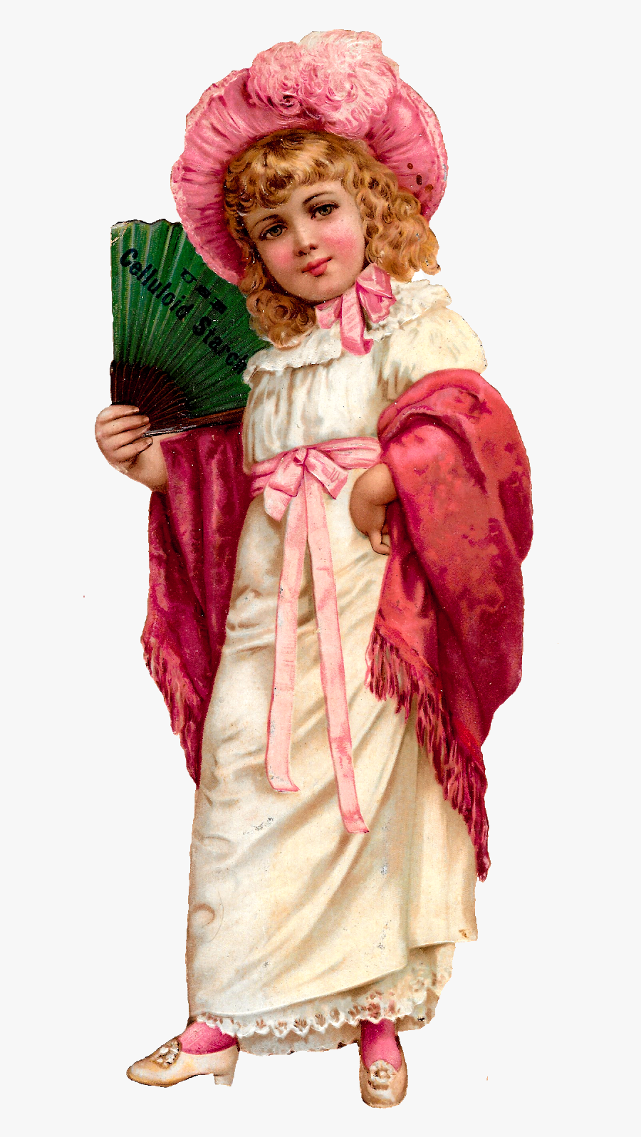 Girl Victorian Antique Digital Clipart Download Craft - Costume Hat, Transparent Clipart
