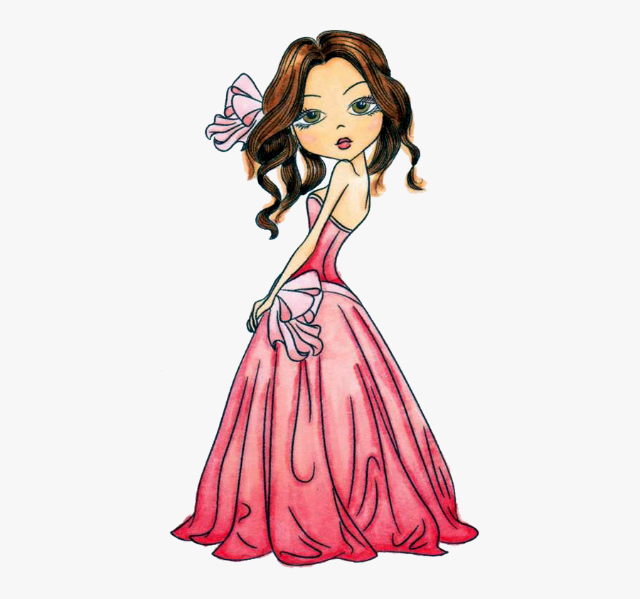 Glam Girls & Guys Digital Stamps - Digital Stamp Girl Fashion, Transparent Clipart