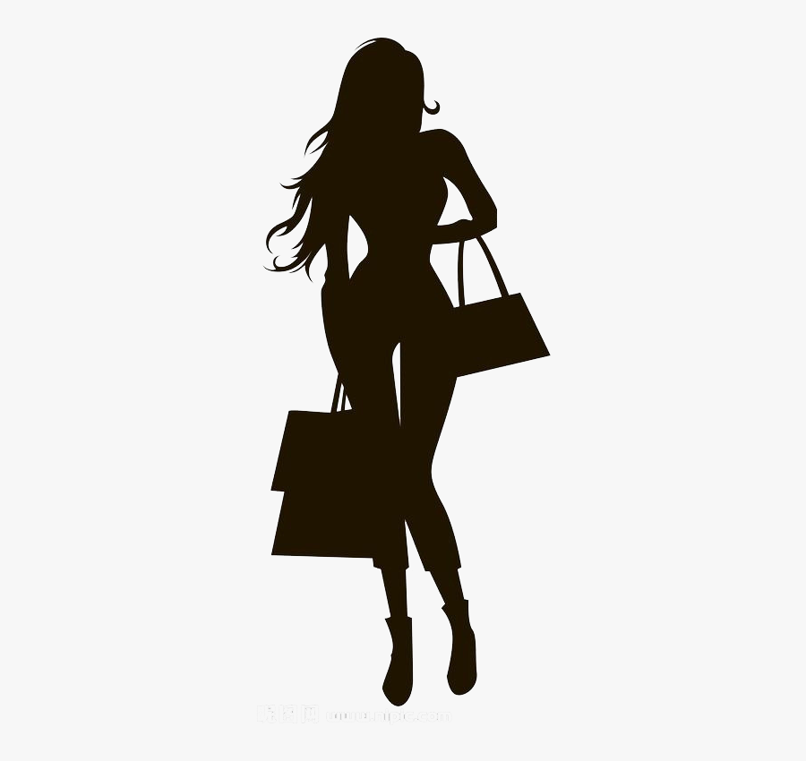 Fashion Silhouette Clip Art - Girl Silhouette, Transparent Clipart