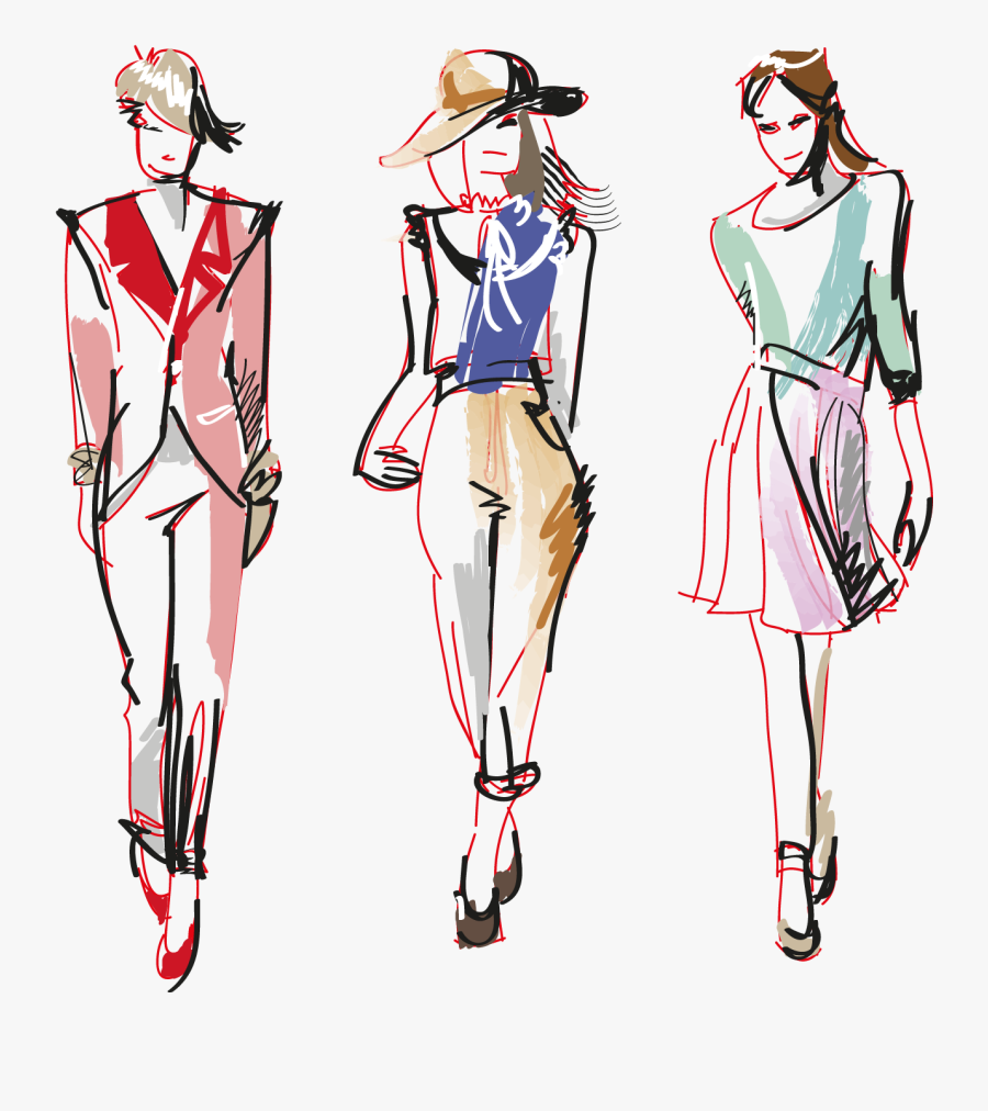 Fashion Png Transparent Professional Images - Croqui De Moda Vetor, Transparent Clipart