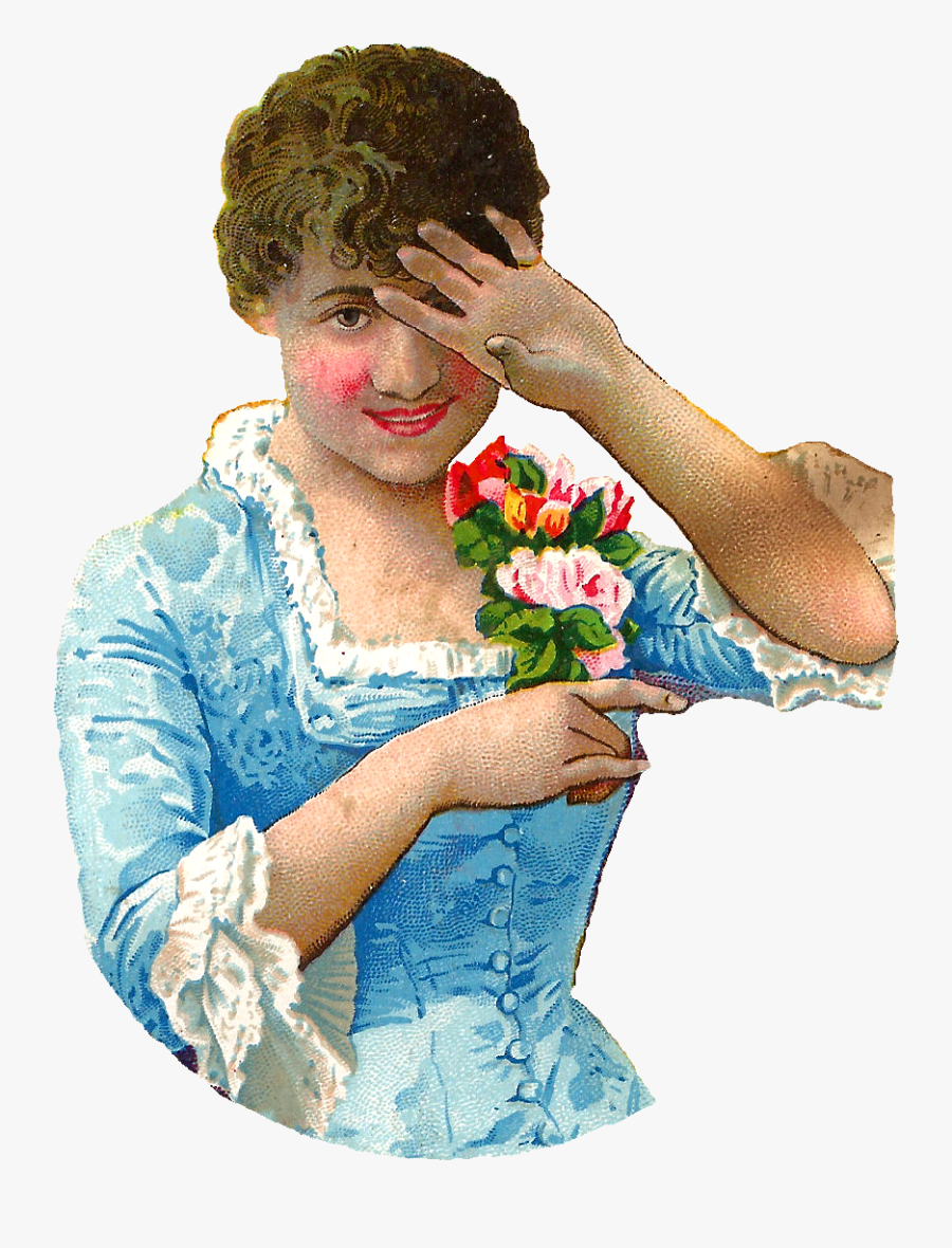 Woman Vintage Fashion Image - Antique Woman Png, Transparent Clipart