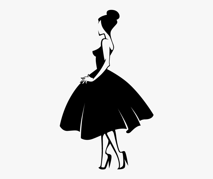 Fashion Silhouette Model - Silhouette Model Png, Transparent Clipart