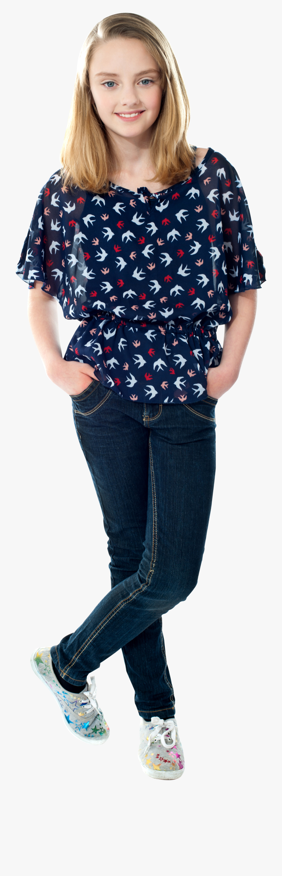 Fashion Girl Png Image - Girl Jeans Fashion Png, Transparent Clipart