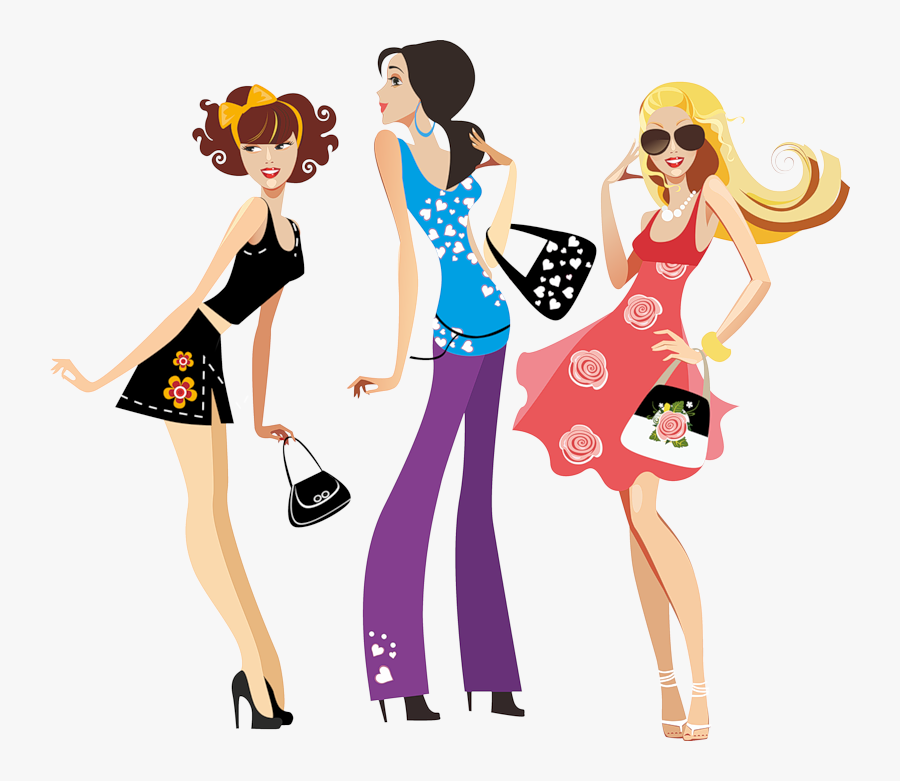 Png Eps Jpeg - Fashion Women Vector, Transparent Clipart