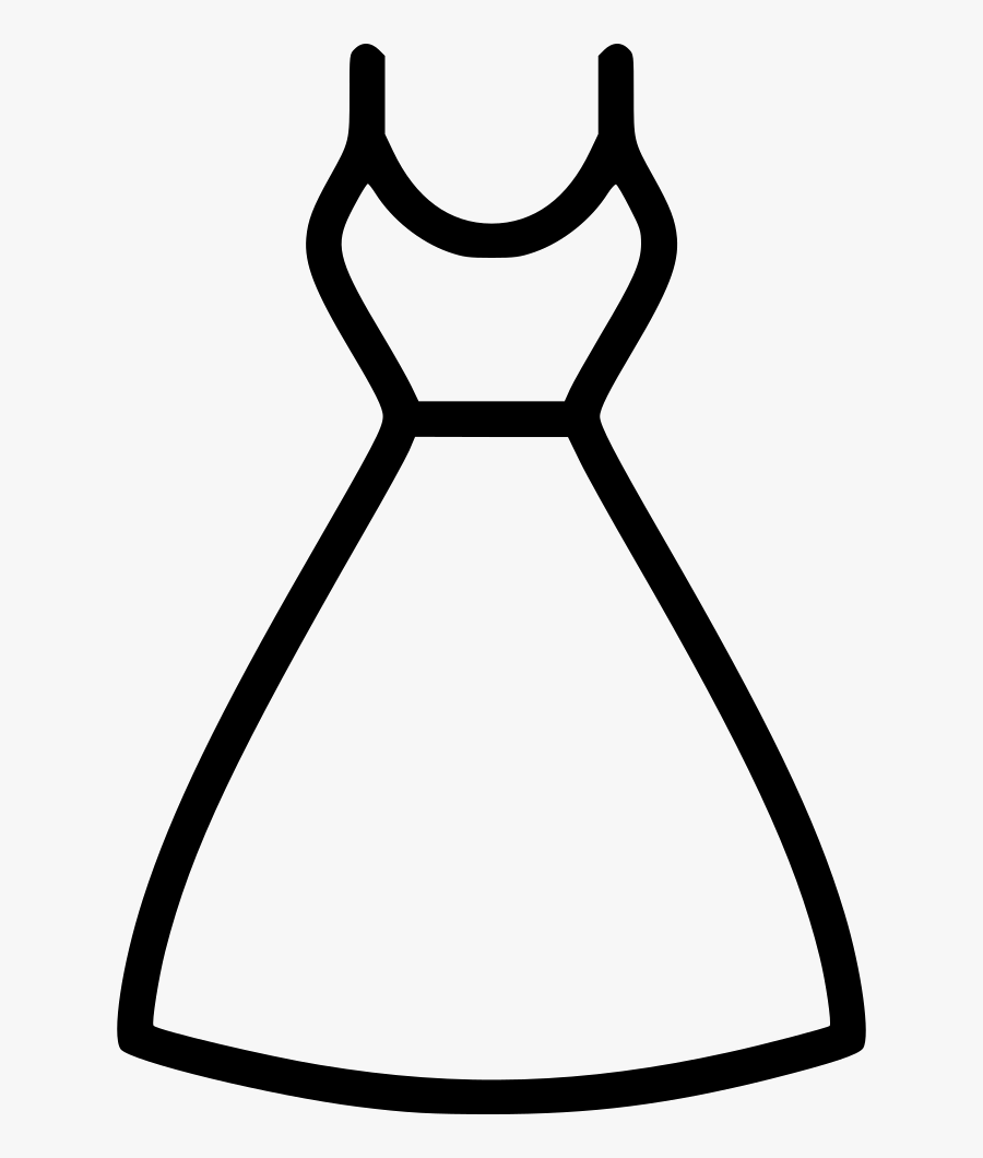 Dress Girl Women Fashion Garment Comments - Silueta De Un Vestido, Transparent Clipart