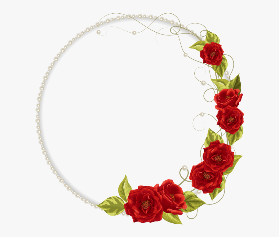 Rose Wedding Invitation Png Image Free Download Searchpng - Red Rose Wreath Clipart, Transparent Clipart