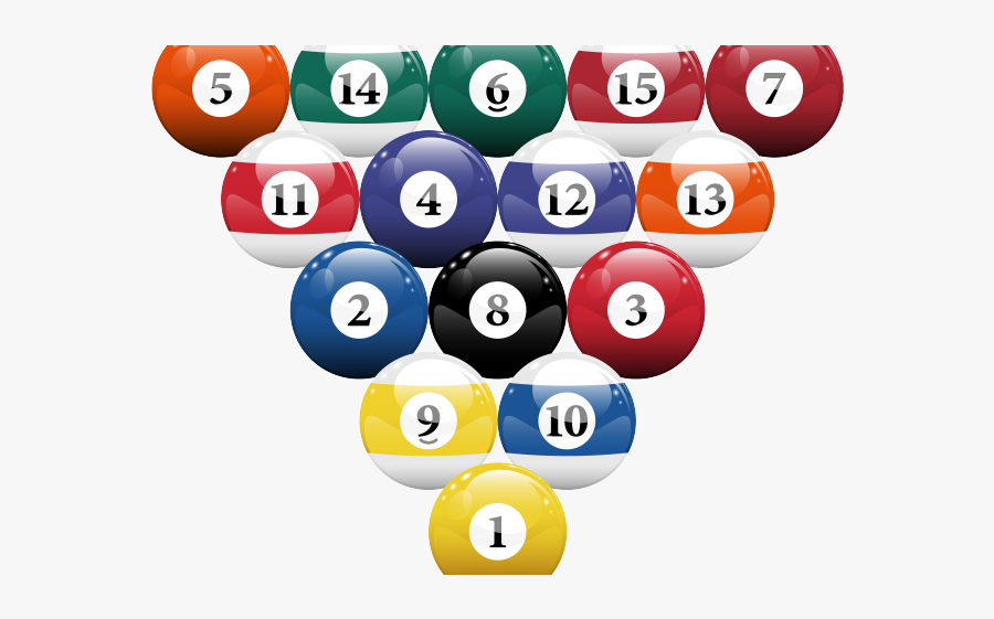 Transparent Background Billiard Balls Png, Transparent Clipart