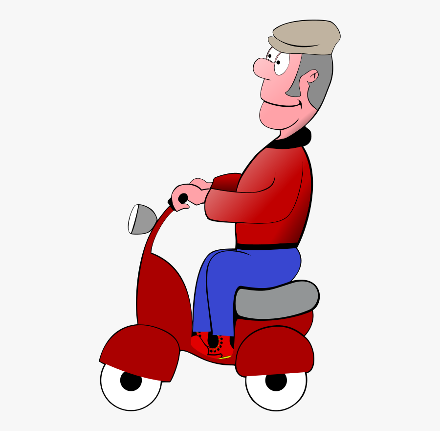 Happy Fathers Day Scooter, Transparent Clipart