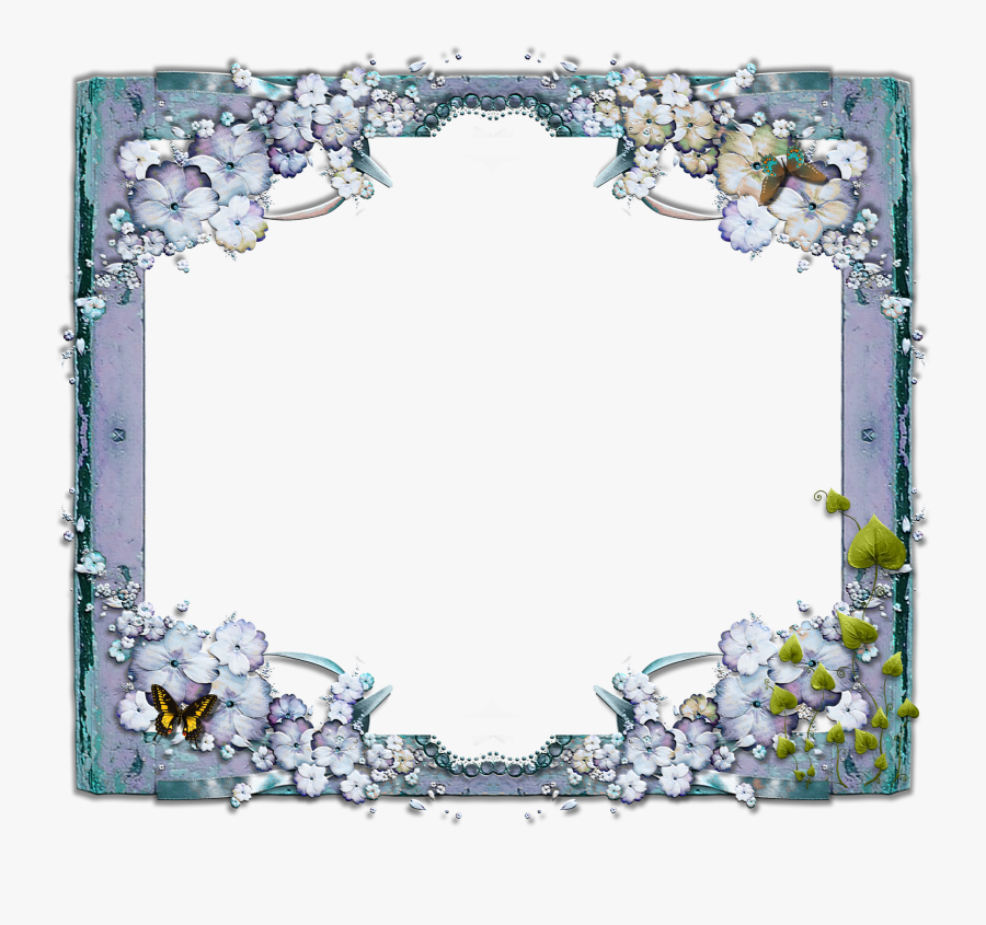 Butterfly Photo Frame - Chuparrosa Prayer, Transparent Clipart