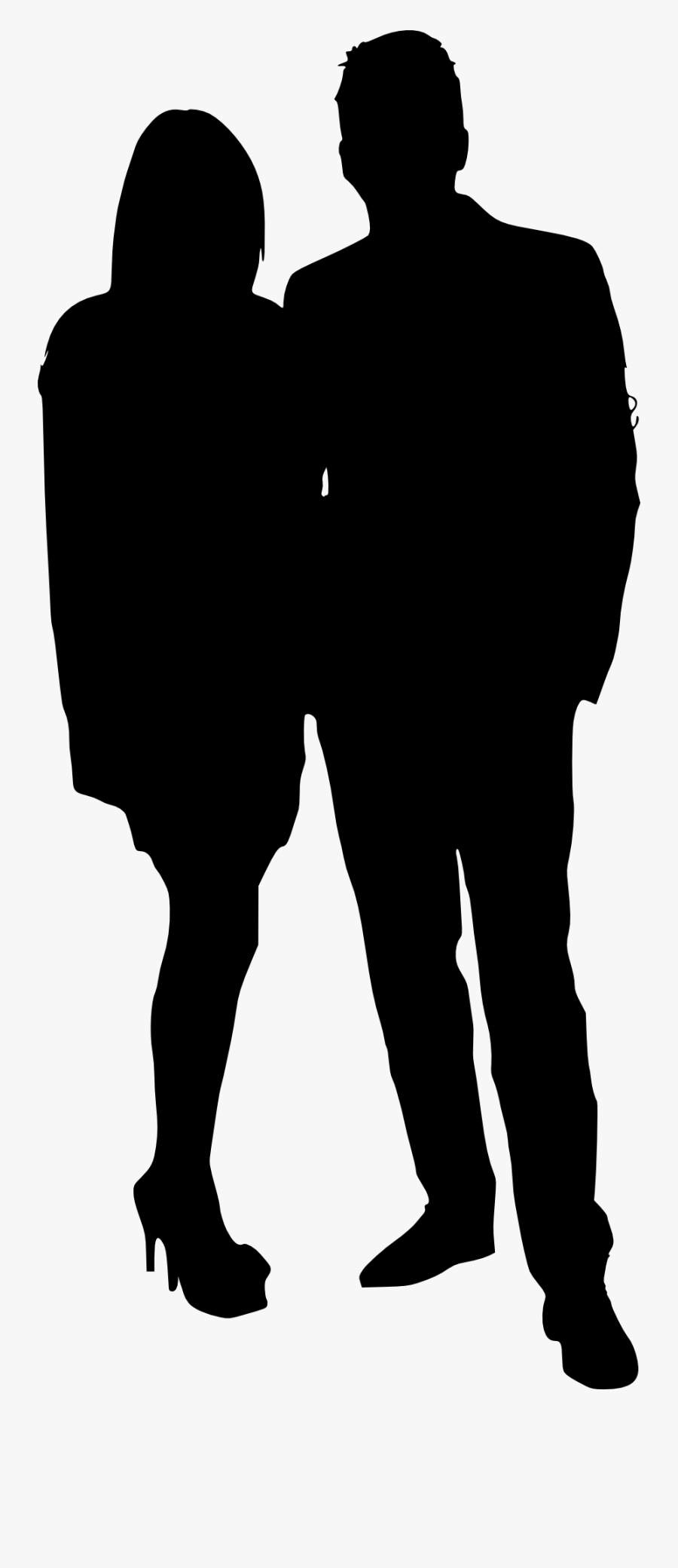 Silhouette Png Transparent Onlygfx Com Resolution - Silhouette Of A Couple, Transparent Clipart