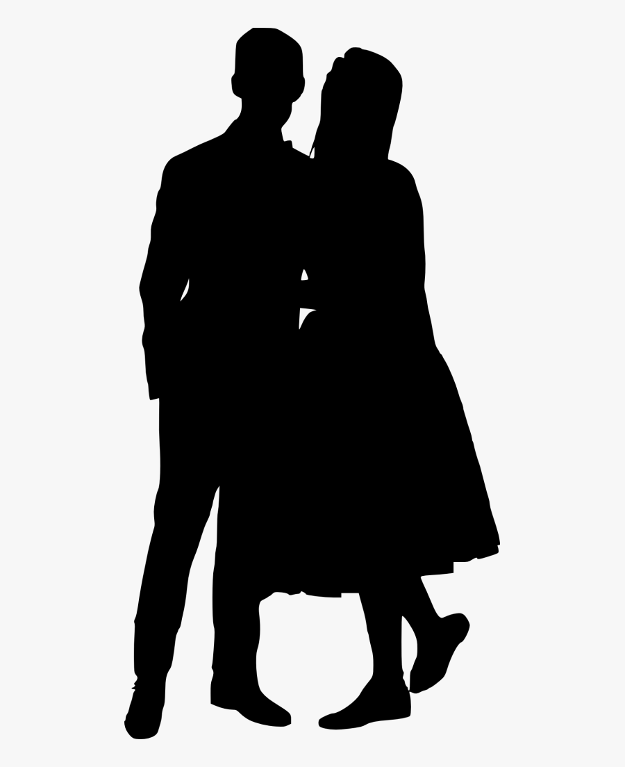 15 Couple Silhouette - Silhouette Of A Couple Png, Transparent Clipart