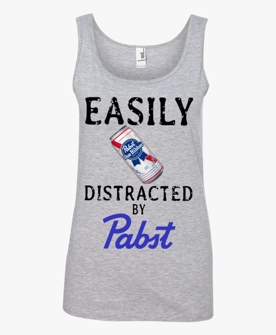 Easily Distracted By Pabst Blue Ribbon T Shirt Hoodie - Pabst Blue Ribbon, Transparent Clipart