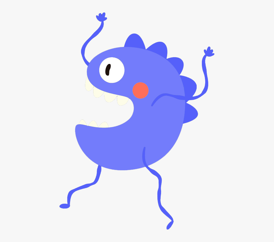 Monstruo Animado Verde Png, Transparent Clipart