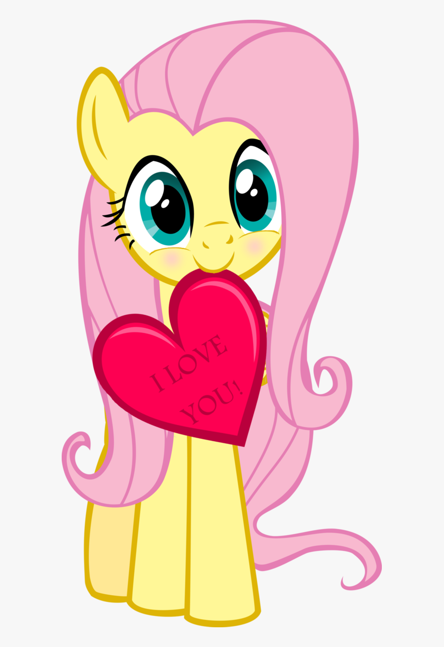 I Love You Fluttershy Rainbow Dash Applejack Rarity - Fluttershy And Twilight Sparkle, Transparent Clipart