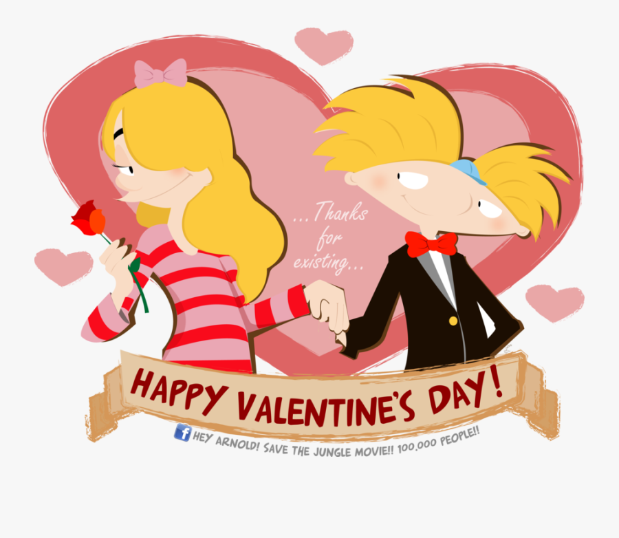 Couples, Funny, And Hey Arnold Image - Hey Arnold Valentine Day, Transparent Clipart