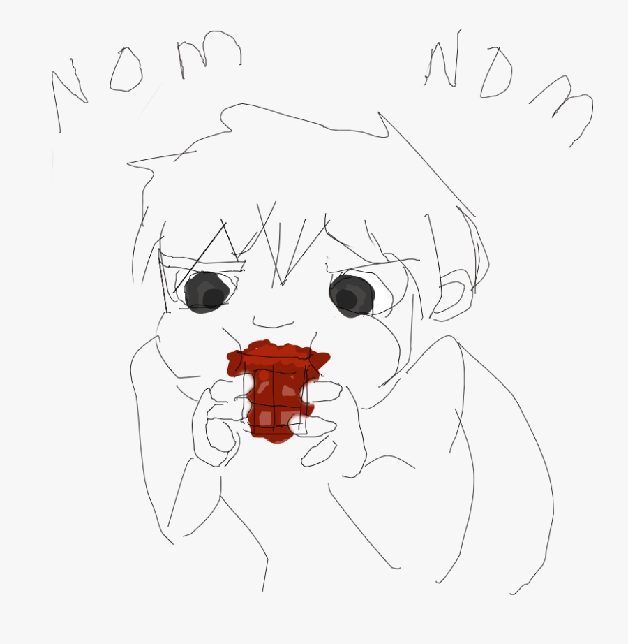 Forum Draw A Picture A Person Eating Chocolate - Person Eating Chocolate Drawing, Transparent Clipart