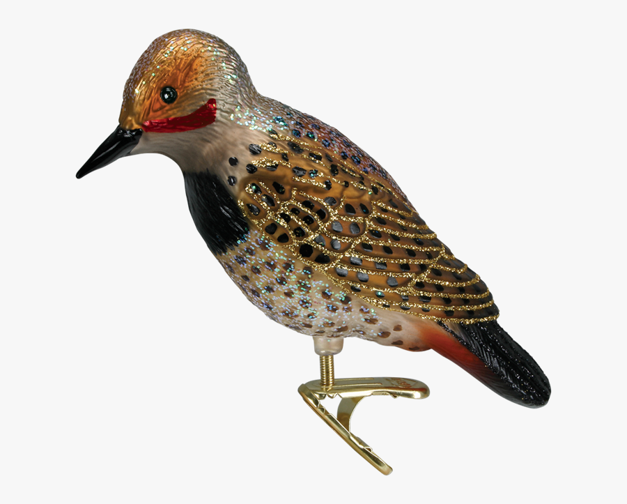 Northern Flicker Bird Clip Christmas Ornament - Glass Bird Christmas Ornaments, Transparent Clipart