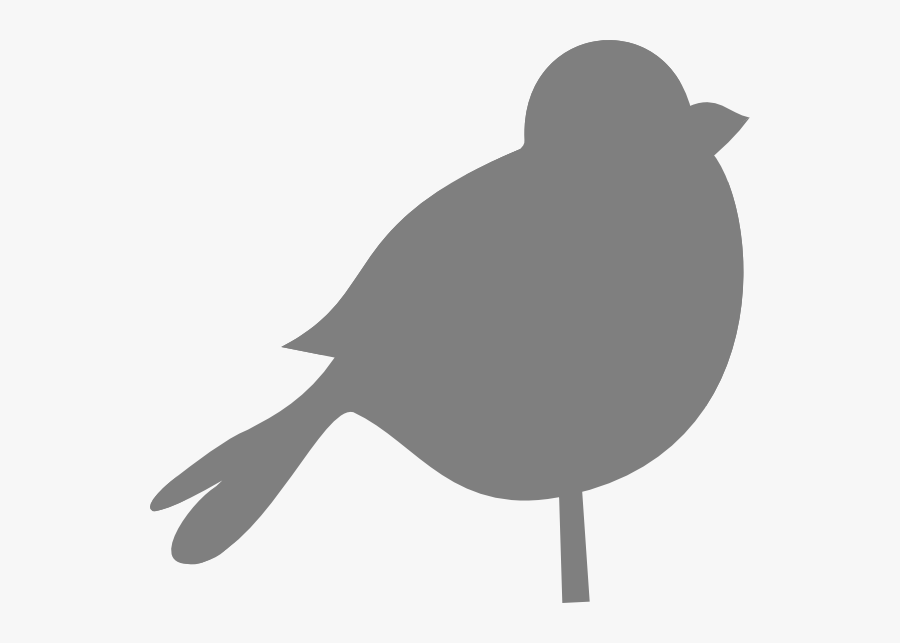 Bird Gray Svg Clip Arts - Gray Bird Silhouette, Transparent Clipart