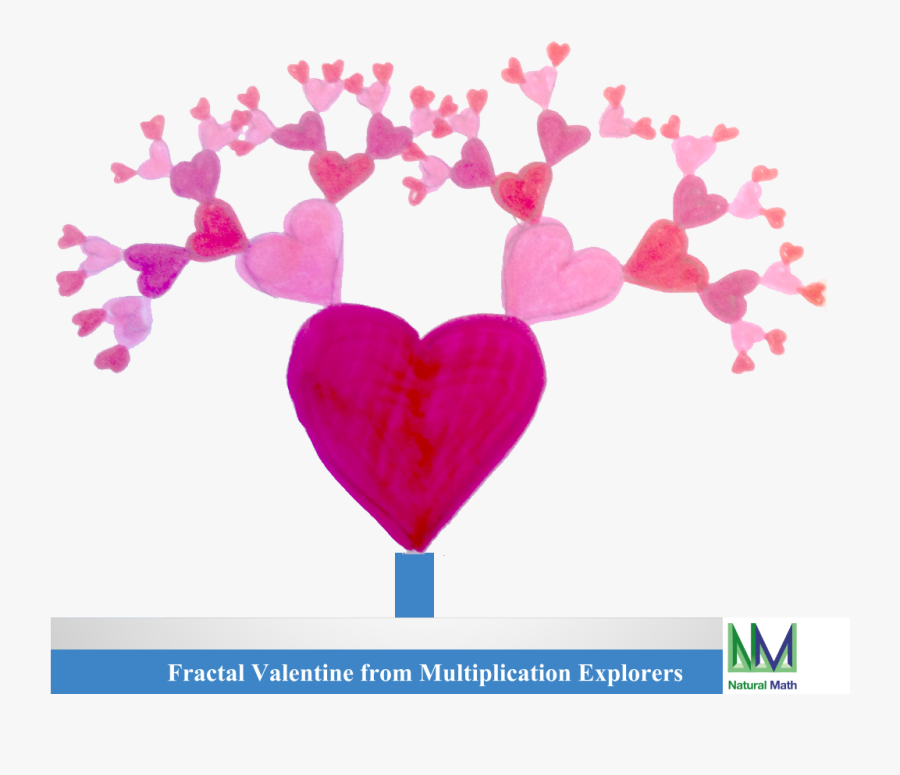 Fractal Valentine Multiplication Explorers - Math Valentines Fractal, Transparent Clipart
