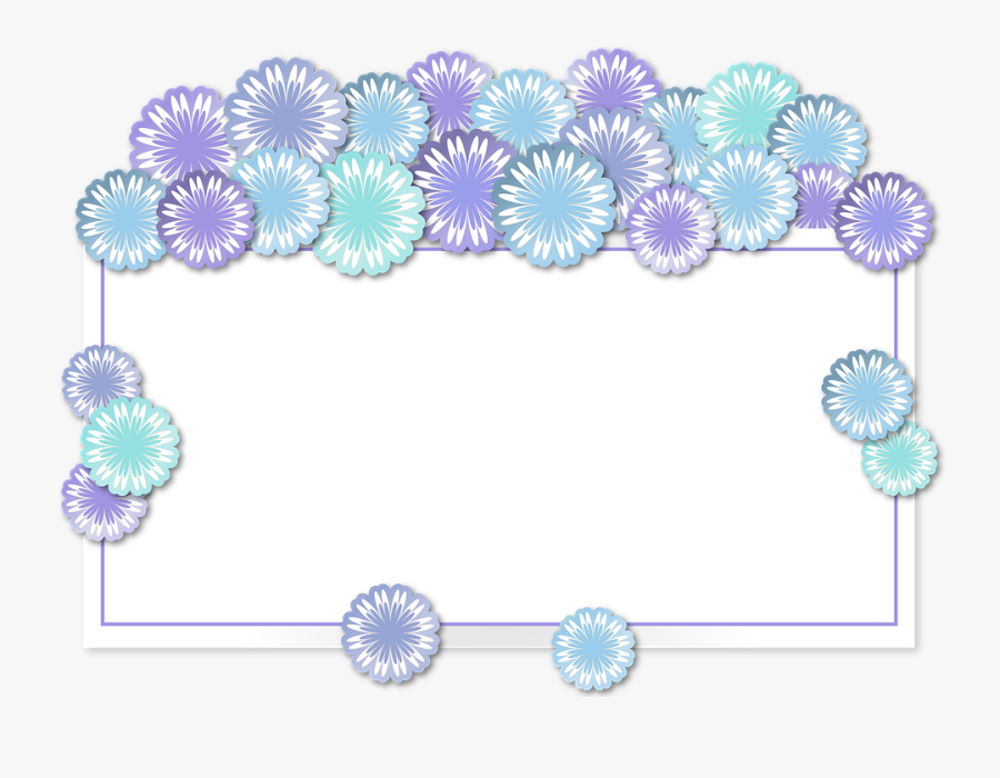 Frame, Border, Holder, Shape, Rectangle, Flower, Daisy - Frame Border Shape, Transparent Clipart