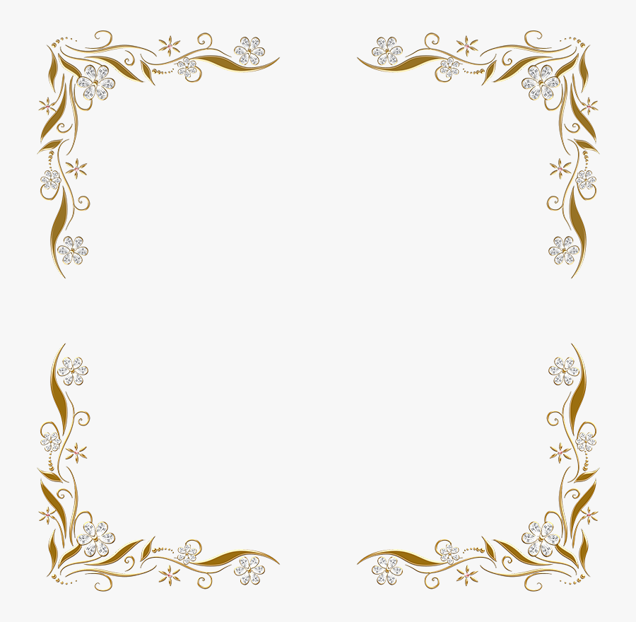 Transparent Doodle Border Clipart - Silver And Gold Border, Transparent Clipart