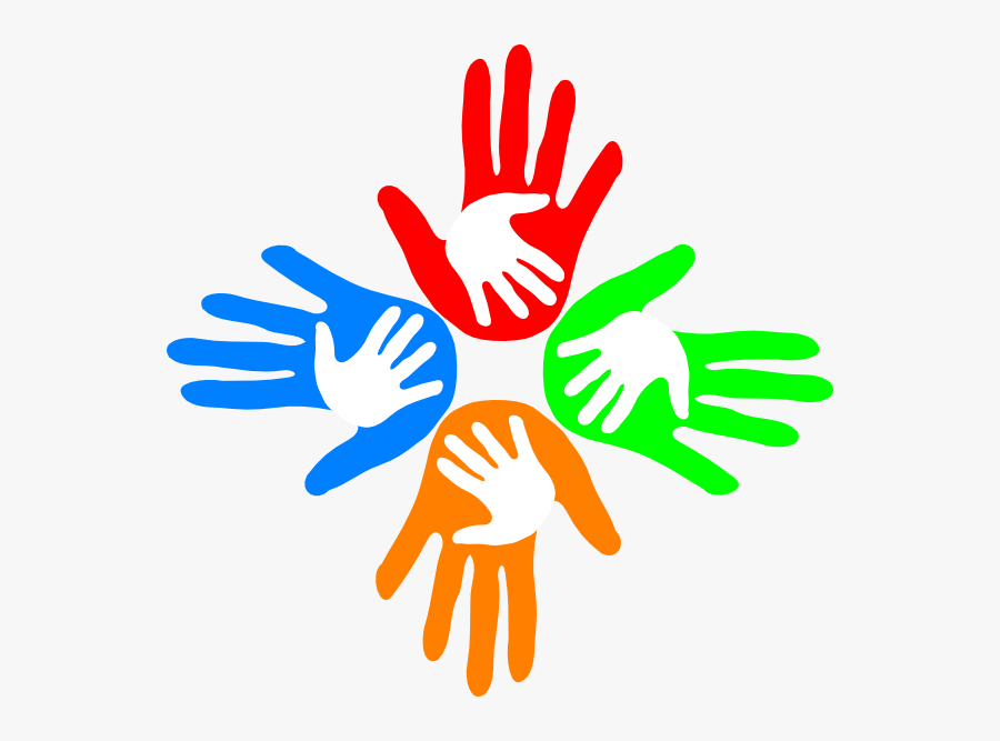 Colorful Hands Clipart, Transparent Clipart
