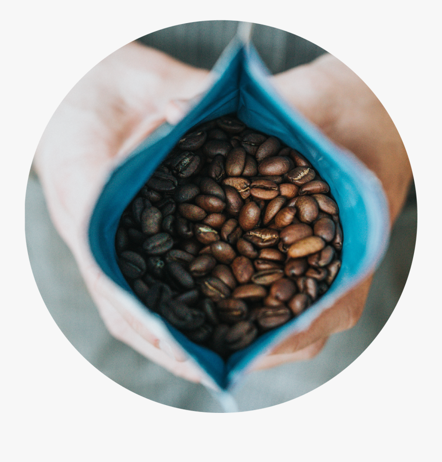 Open Bag Coffee, Transparent Clipart