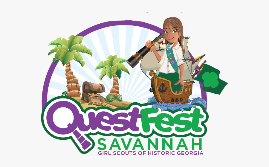 Quest Fest Graphic W Girl - Cartoon, Transparent Clipart