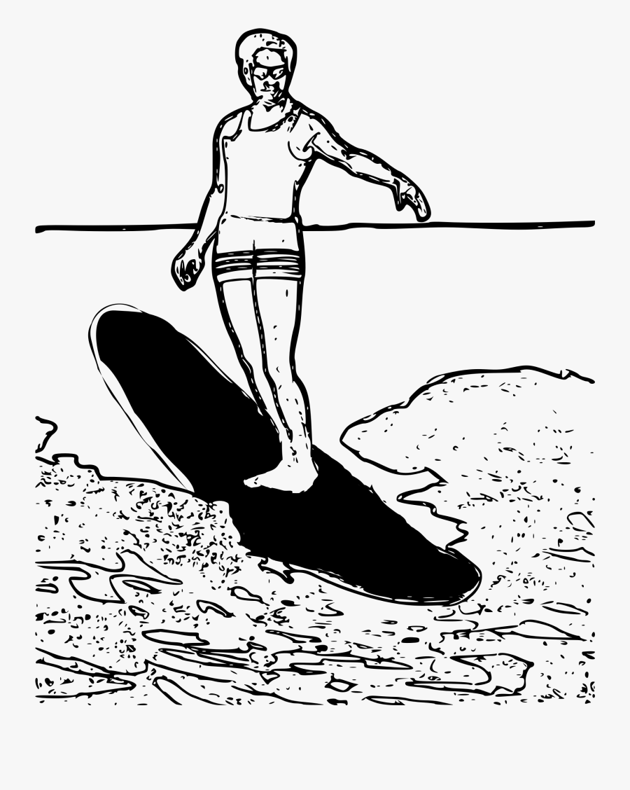 Big Image Png - Water Sports Clipart Black And White, Transparent Clipart